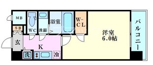 エスリード中之島ＳＯＵＴＨの物件間取画像